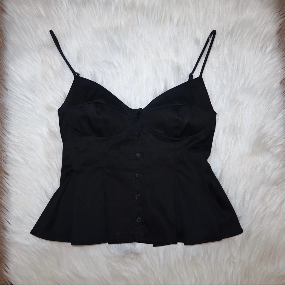 Zara Pleated Poplin Top